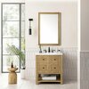 James Martin Vanities Breckenridge 30in Single Vanity, Light Natural Oak w/ 3 CM White Zeus Top 330-V30-LNO-3WZ